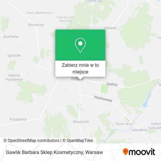 Mapa Gawlik Barbara Sklep Kosmetyczny