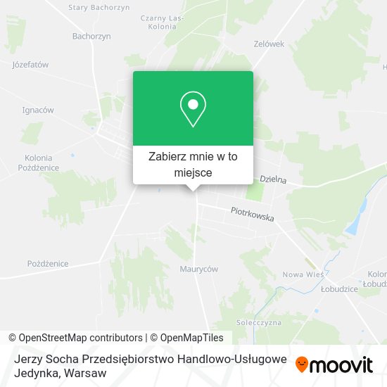 Mapa Jerzy Socha Przedsiębiorstwo Handlowo-Usługowe Jedynka