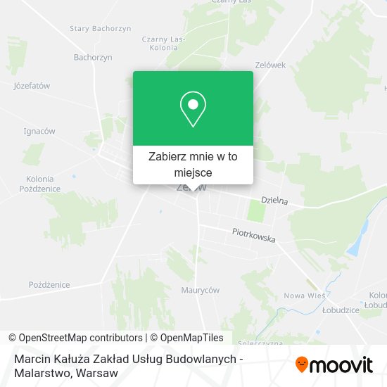 Mapa Marcin Kałuża Zakład Usług Budowlanych - Malarstwo