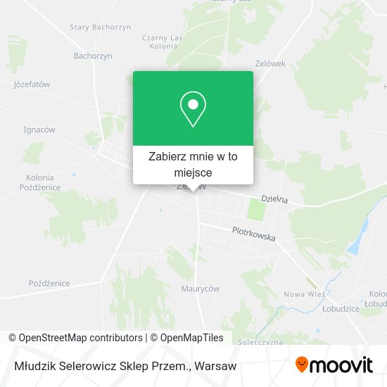 Mapa Młudzik Selerowicz Sklep Przem.