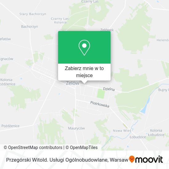 Mapa Przegórski Witold. Usługi Ogólnobudowlane