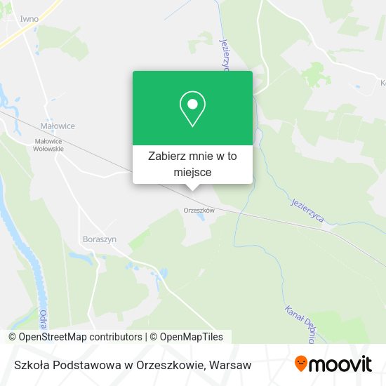 Mapa Szkoła Podstawowa w Orzeszkowie