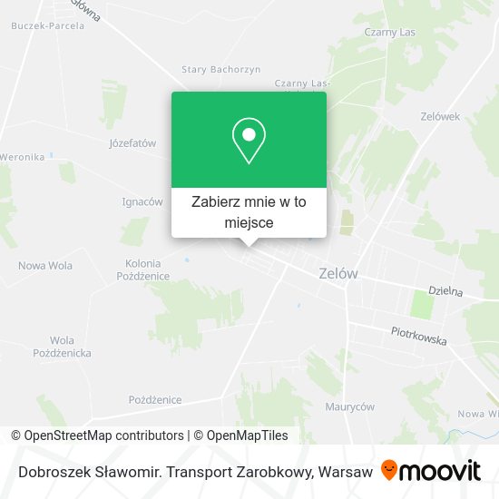 Mapa Dobroszek Sławomir. Transport Zarobkowy