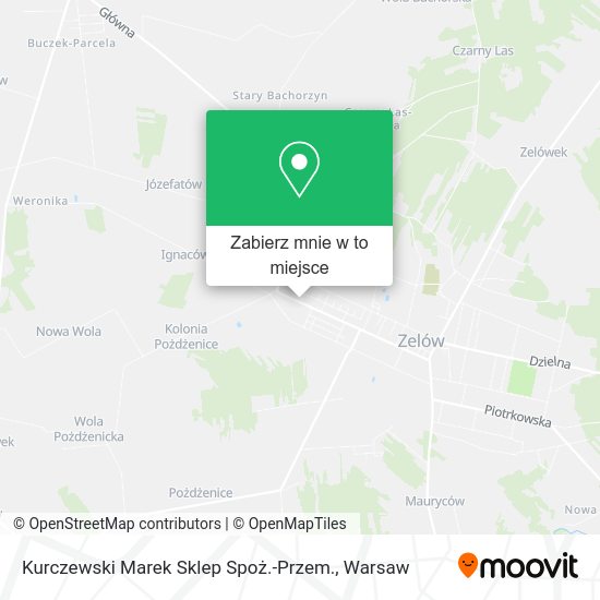 Mapa Kurczewski Marek Sklep Spoż.-Przem.