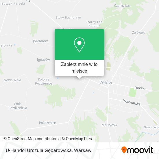 Mapa U-Handel Urszula Gębarowska