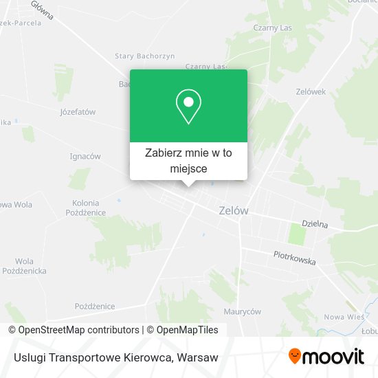 Mapa Uslugi Transportowe Kierowca