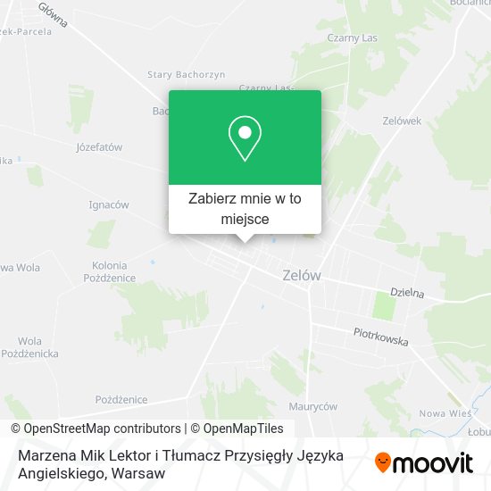 Mapa Marzena Mik Lektor i Tłumacz Przysięgły Języka Angielskiego