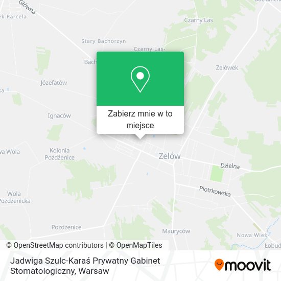 Mapa Jadwiga Szulc-Karaś Prywatny Gabinet Stomatologiczny