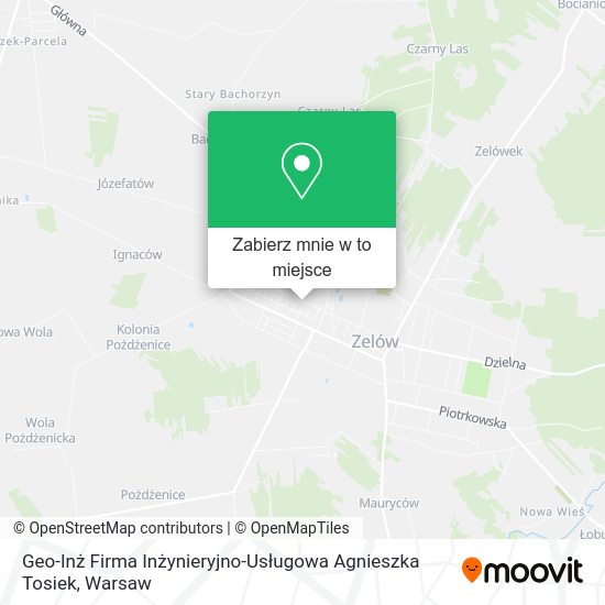 Mapa Geo-Inż Firma Inżynieryjno-Usługowa Agnieszka Tosiek