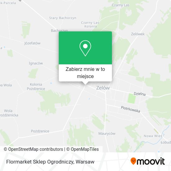 Mapa Flormarket Sklep Ogrodniczy