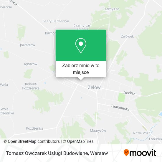 Mapa Tomasz Owczarek Usługi Budowlane