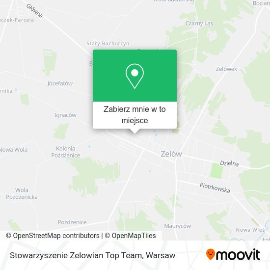 Mapa Stowarzyszenie Zelowian Top Team