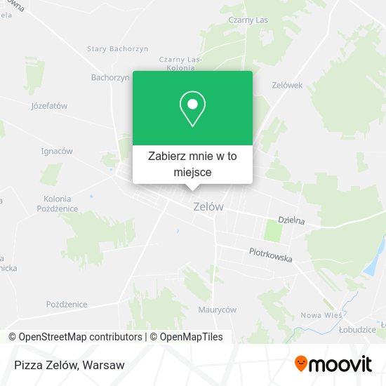 Mapa Pizza Zelów