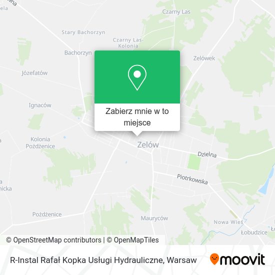 Mapa R-Instal Rafał Kopka Usługi Hydrauliczne