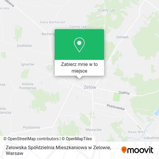 Mapa Zelowska Spółdzielnia Mieszkaniowa w Zelowie