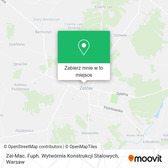 Mapa Zel-Mac. Fuph. Wytwórnia Konstrukcji Stalowych