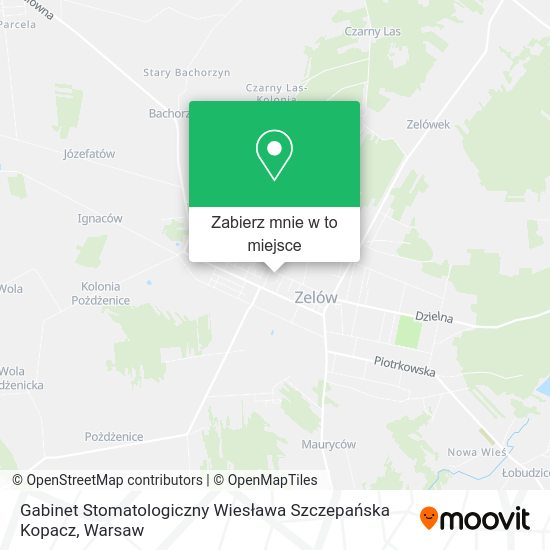 Mapa Gabinet Stomatologiczny Wiesława Szczepańska Kopacz