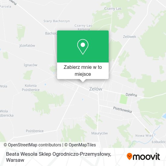 Mapa Beata Wesoła Sklep Ogrodniczo-Przemysłowy