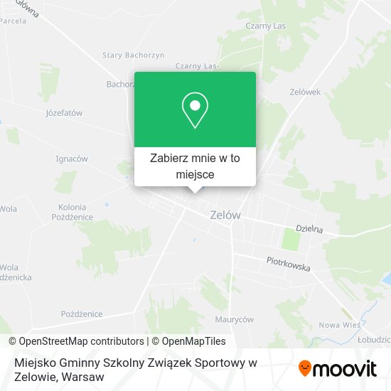 Mapa Miejsko Gminny Szkolny Związek Sportowy w Zelowie