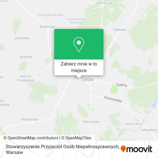 Mapa Stowarzyszenie Przyjaciół Osób Niepełnosprawnych