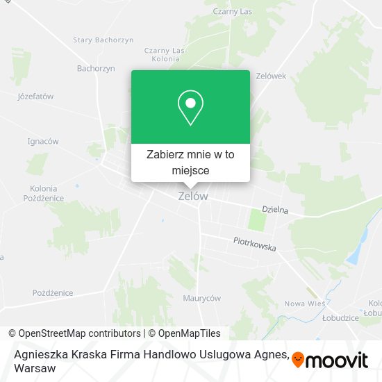 Mapa Agnieszka Kraska Firma Handlowo Uslugowa Agnes