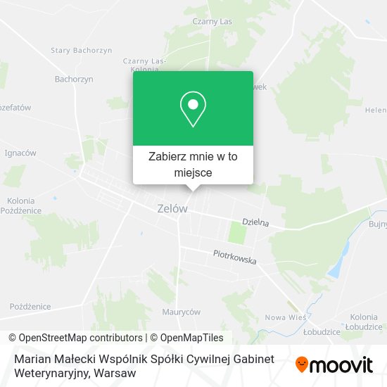 Mapa Marian Małecki Wspólnik Spółki Cywilnej Gabinet Weterynaryjny