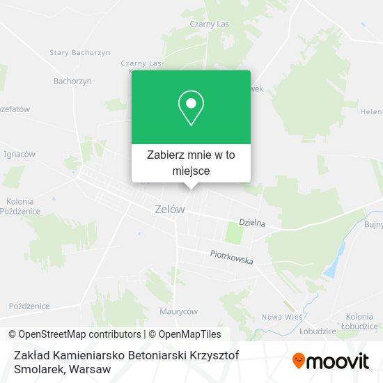 Mapa Zakład Kamieniarsko Betoniarski Krzysztof Smolarek