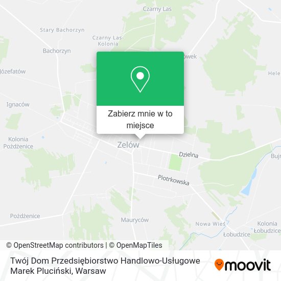 Mapa Twój Dom Przedsiębiorstwo Handlowo-Usługowe Marek Pluciński