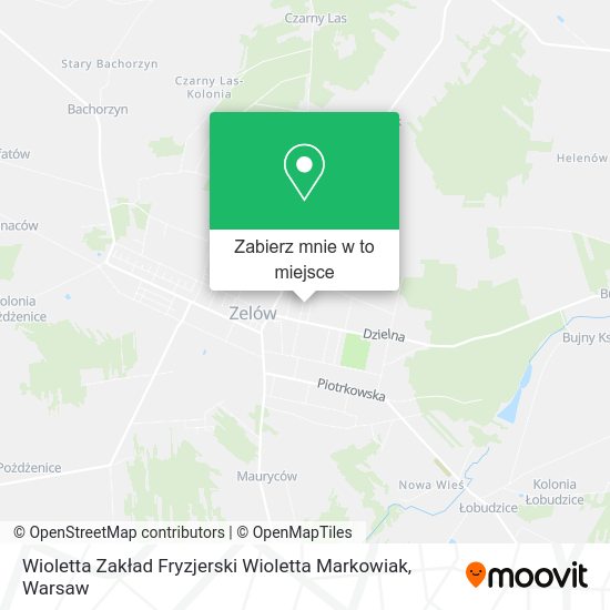 Mapa Wioletta Zakład Fryzjerski Wioletta Markowiak