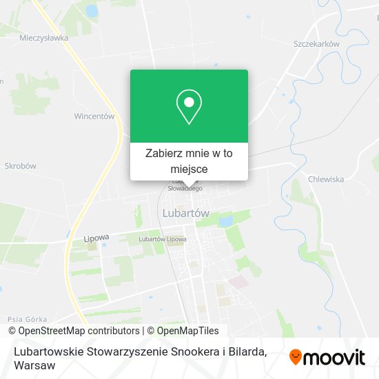 Mapa Lubartowskie Stowarzyszenie Snookera i Bilarda