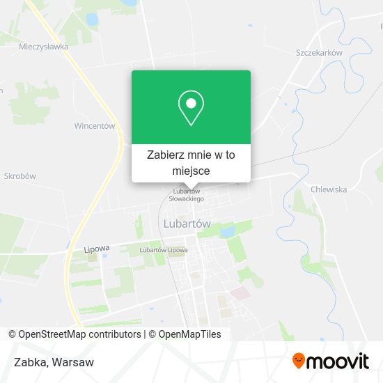 Mapa Zabka