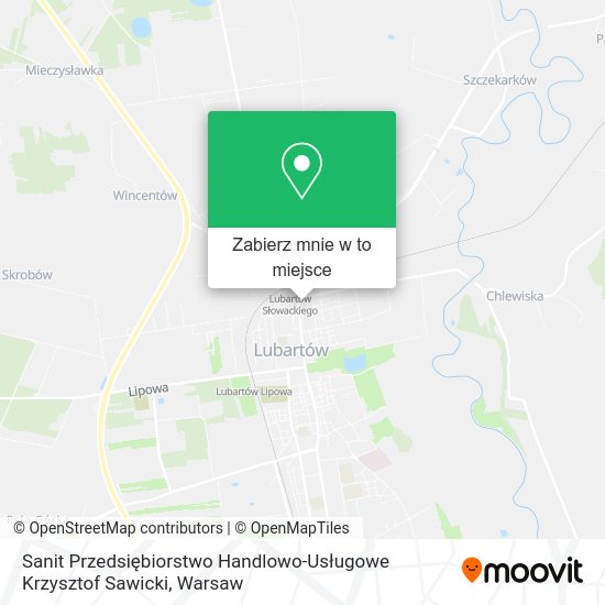 Mapa Sanit Przedsiębiorstwo Handlowo-Usługowe Krzysztof Sawicki