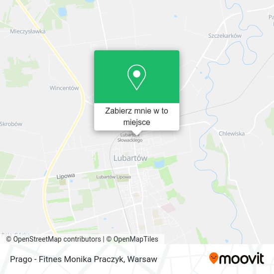 Mapa Prago - Fitnes Monika Praczyk