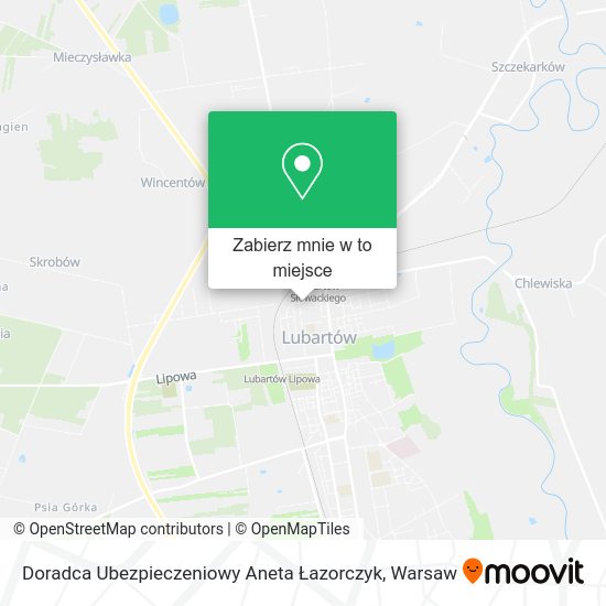 Mapa Doradca Ubezpieczeniowy Aneta Łazorczyk