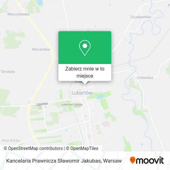 Mapa Kancelaria Prawnicza Sławomir Jakubas