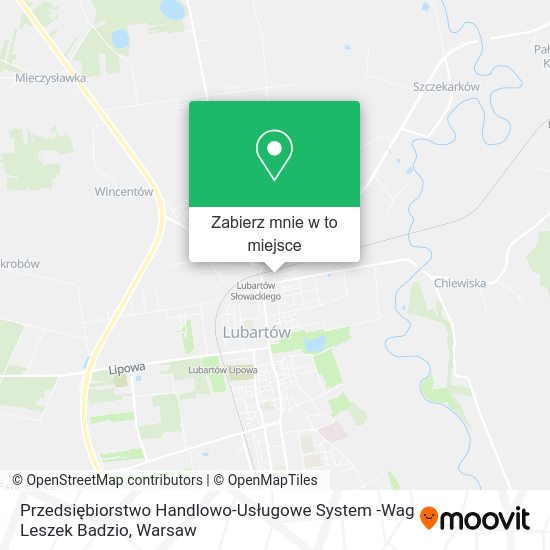 Mapa Przedsiębiorstwo Handlowo-Usługowe System -Wag Leszek Badzio