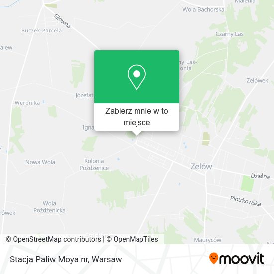 Mapa Stacja Paliw Moya nr