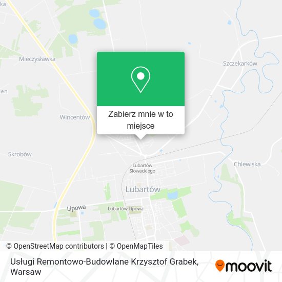 Mapa Usługi Remontowo-Budowlane Krzysztof Grabek