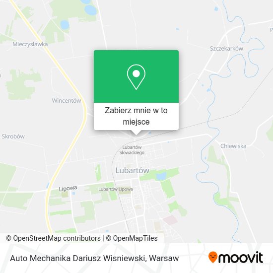 Mapa Auto Mechanika Dariusz Wisniewski