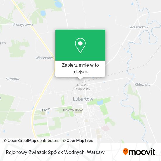 Mapa Rejonowy Związek Spółek Wodnych