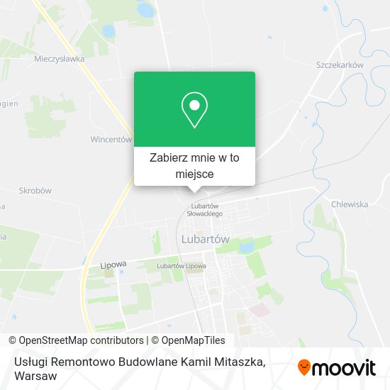 Mapa Usługi Remontowo Budowlane Kamil Mitaszka