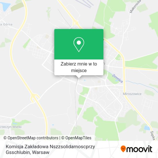 Mapa Komisja Zakładowa Nszzsolidarnoscprzy Gsschlubin