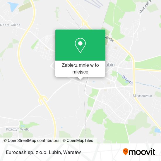 Mapa Eurocash sp. z o.o. Lubin