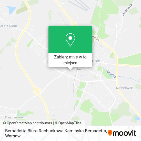 Mapa Bernadetta Biuro Rachunkowe Kamińska Bernadetta