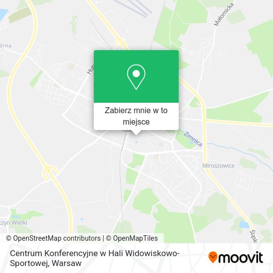 Mapa Centrum Konferencyjne w Hali Widowiskowo-Sportowej