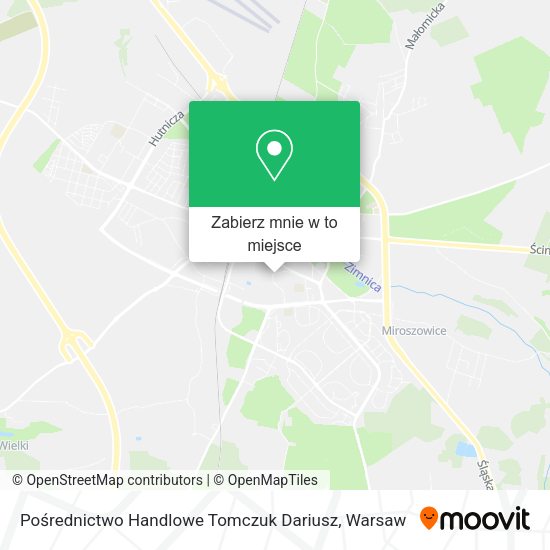 Mapa Pośrednictwo Handlowe Tomczuk Dariusz