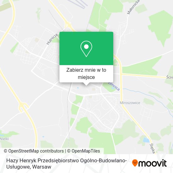 Mapa Hazy Henryk Przedsiębiorstwo Ogólno-Budowlano-Usługowe