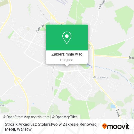 Mapa Strozik Arkadiusz Stolarstwo w Zakresie Renowacji Mebli