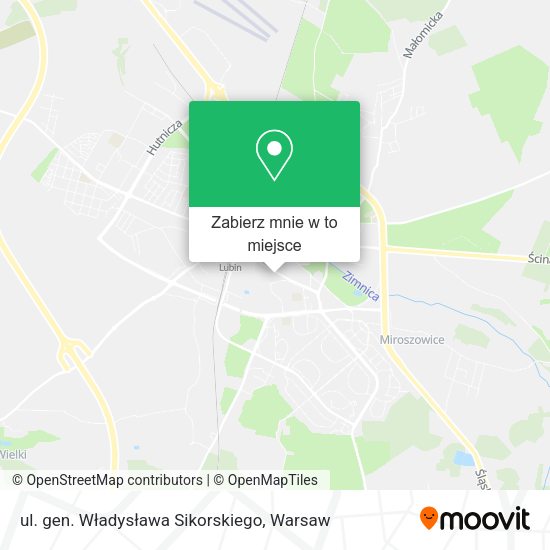 Mapa ul. gen. Władysława Sikorskiego