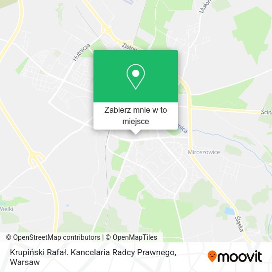 Mapa Krupiński Rafał. Kancelaria Radcy Prawnego